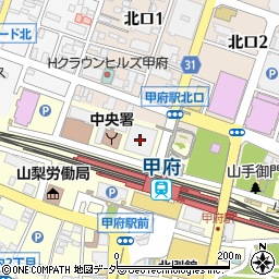 日本放送協会甲府放送局周辺の地図