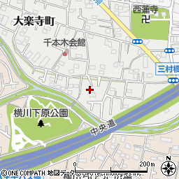 東京都八王子市大楽寺町634周辺の地図