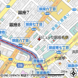 エイル銀座法律特許事務所周辺の地図