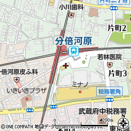 みずほ銀行分倍河原 ＡＴＭ周辺の地図