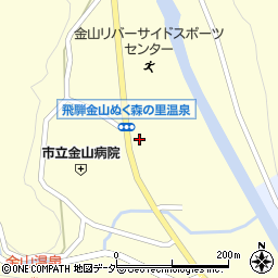 「道の駅」飛騨金山ぬく森の里温泉公衆トイレ周辺の地図