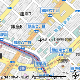 ダイニングバー ひろ 銀座周辺の地図