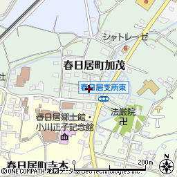 山梨県笛吹市春日居町加茂110-1周辺の地図