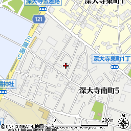 東京都調布市深大寺南町5丁目24周辺の地図