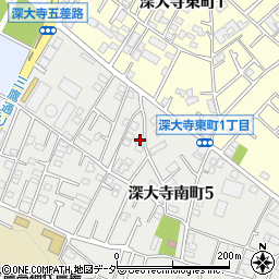 東京都調布市深大寺南町5丁目52-1周辺の地図