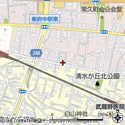 東京都府中市若松町1丁目11-35周辺の地図