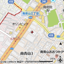 株式会社清建社　青山作業所周辺の地図