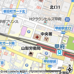 甲府合同庁舎周辺の地図