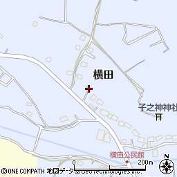 千葉県山武市横田392周辺の地図