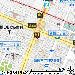 みずほ銀行新橋支店 ＡＴＭ周辺の地図