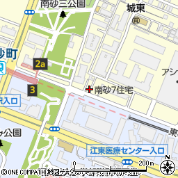 東京都江東区南砂7丁目1-21周辺の地図