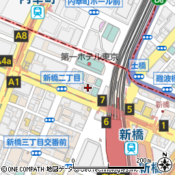 新橋皮膚科クリニック周辺の地図