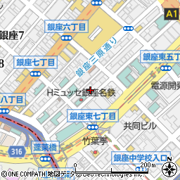 東京都中央区銀座7丁目12周辺の地図
