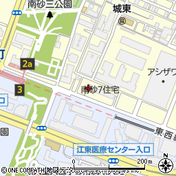 東京都江東区南砂7丁目1周辺の地図