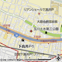 パークジャパン下高井戸第４駐車場周辺の地図