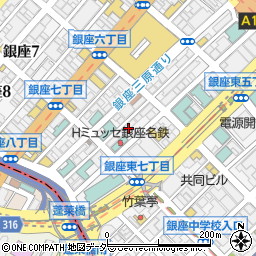 東京都中央区銀座7丁目12-7周辺の地図