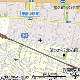 東京都府中市若松町1丁目11-5周辺の地図