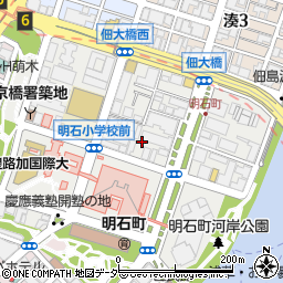 東京都中央区明石町5周辺の地図
