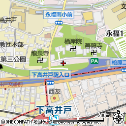関東財務局下高井戸住宅周辺の地図