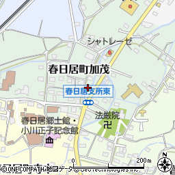 山梨県笛吹市春日居町加茂113周辺の地図