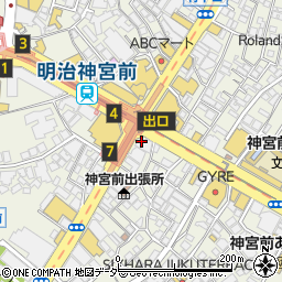 焼肉 SEIKO EN HARAJUKU 清江苑 原宿店周辺の地図