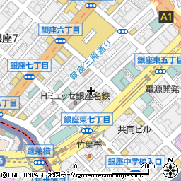 青山シャンウェイ 銀座周辺の地図