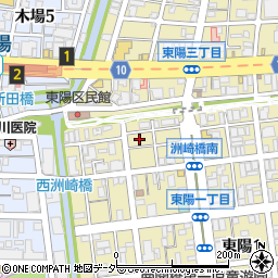 東京都江東区東陽1丁目13周辺の地図