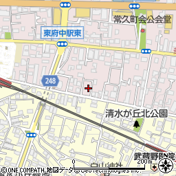 東京都府中市若松町1丁目11-32周辺の地図