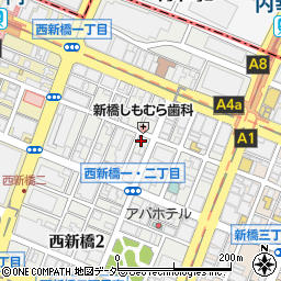 東京都港区西新橋1丁目19-14周辺の地図