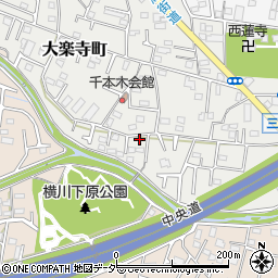 東京都八王子市大楽寺町629周辺の地図