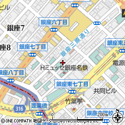社団法人徳島新聞社　東京支社周辺の地図