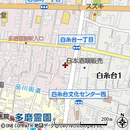東京都府中市若松町1丁目24周辺の地図