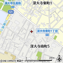 東京都調布市深大寺南町5丁目52周辺の地図