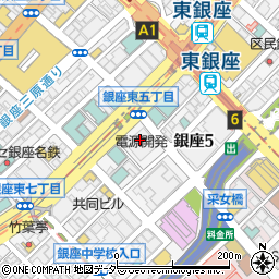 東京都中央区銀座6丁目15周辺の地図