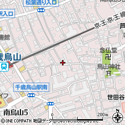 東京都世田谷区南烏山5丁目周辺の地図