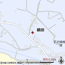 千葉県山武市横田395周辺の地図