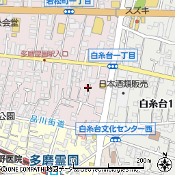 東京都府中市若松町1丁目24-5周辺の地図