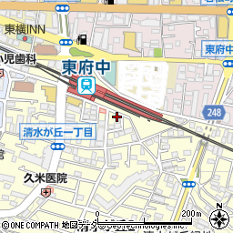 釜寅　東府中店周辺の地図