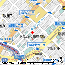 東京都中央区銀座7丁目11周辺の地図