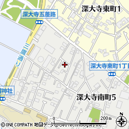 東京都調布市深大寺南町5丁目24-9周辺の地図