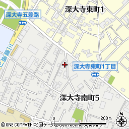 東京都調布市深大寺南町5丁目52-2周辺の地図