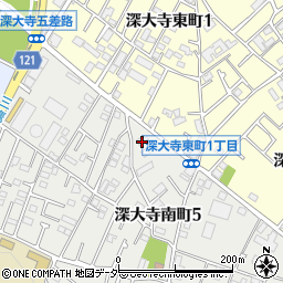 東京都調布市深大寺南町5丁目51周辺の地図