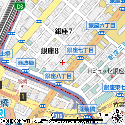 SAKURA 銀座店周辺の地図