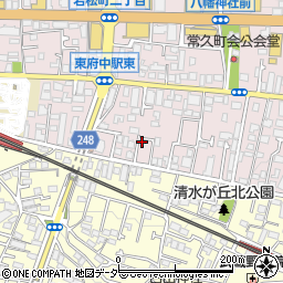 東京都府中市若松町1丁目11-42周辺の地図