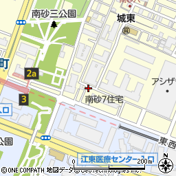 東京都江東区南砂7丁目1-3周辺の地図