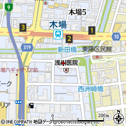 ガラス屋さん２４　東京都・江東区店周辺の地図