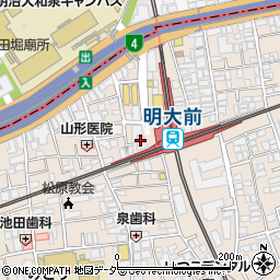 餃子酒場 明大前店周辺の地図