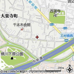 東京都八王子市大楽寺町592周辺の地図