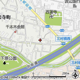 東京都八王子市大楽寺町587周辺の地図