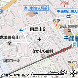 東京都世田谷区南烏山6丁目周辺の地図
